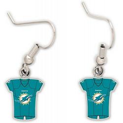 Miami Dolphins Earrings Jersey Style