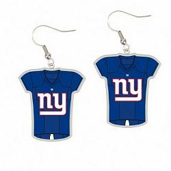 New York Giants Earrings Jersey Style