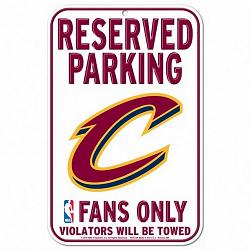 Cleveland Cavaliers Sign 11x17 Plastic Reserved Parking Style