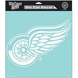 Detroit Red Wings Decal 8x8 Die Cut White