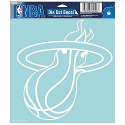 Miami Heat Decal 8x8 Die Cut White