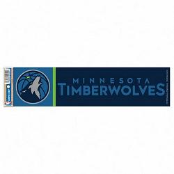 Minnesota Timberwolves Decal 3x12 Bumper Strip Style