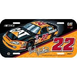 Ward Burton License Plate Plastic CO