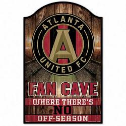 Atlanta United FC Sign 11x17 Wood Fan Cave Design