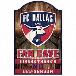 FC Dallas Sign 11x17 Wood Fan Cave Design