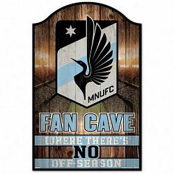 Minnesota United FC Sign 11x17 Wood Fan Cave Design