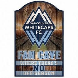 Vancounver Whitecaps Sign 11x17 Wood Fan Cave Design