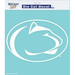 Penn State Nittany Lions Decal 8x8 Die Cut White