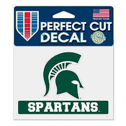 Michigan State Spartans Decal 4.5x5.75 Perfect Cut Color