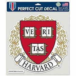 Harvard Crimson Decal 8x8 Perfect Cut Color