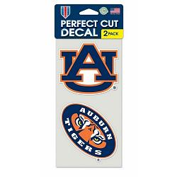 Auburn Tigers Set of 2 Die Cut Decals