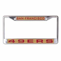 San Francisco 49ers License Plate Frame Inlaid Style