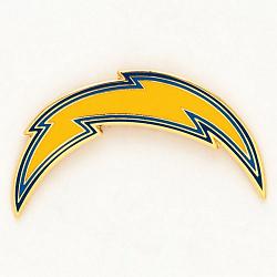 Los Angeles Chargers Pin Collector Jewelry Card Style