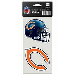 Chicago Bears Set of 2 Die Cut Decals