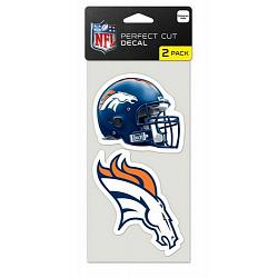 Denver Broncos Set of 2 Die Cut Decals