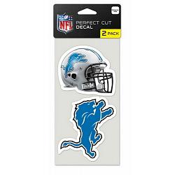 Detroit Lions Set of 2 Die Cut Decals