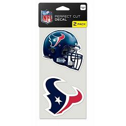 Houston Texans Set of 2 Die Cut Decals