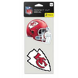 Kansas City Chiefs Set of 2 Die Cut Decals