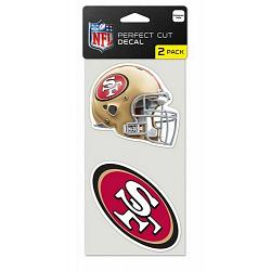 San Francisco 49ers Set of 2 Die Cut Decals