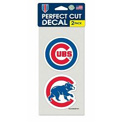 Chicago Cubs Set of 2 Die Cut Decals