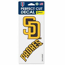 San Diego Padres Set of 2 Die Cut Decals