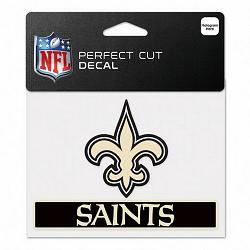 New Orleans Saints Decal 4.5x5.75 Perfect Cut Color