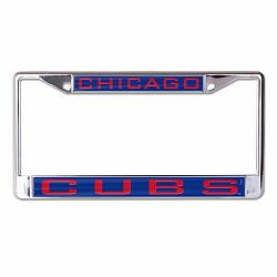 Chicago Cubs License Plate Frame - Inlaid