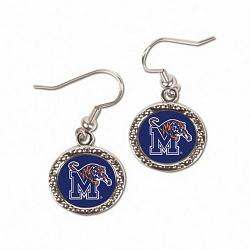 Memphis Tigers Earrings Round Style