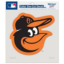 Baltimore Orioles Decal 8x8 Die Cut Color