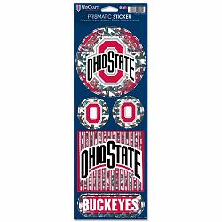 Ohio State Buckeyes Stickers Prismatic