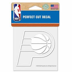 Indiana Pacers Decal 4x4 Perfect Cut White