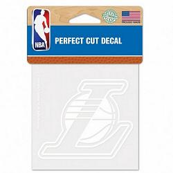 Los Angeles Lakers Decal 4x4 Perfect Cut White