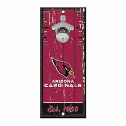 Arizona Cardinals Sign Wood 5x11 Bottle Opener