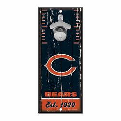 Chicago Bears Sign Wood 5x11 Bottle Opener