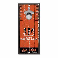 Cincinnati Bengals Sign Wood 5x11 Bottle Opener