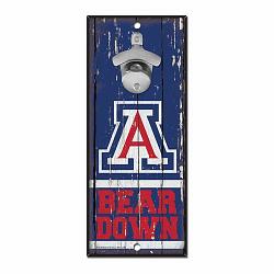 Arizona Wildcats Sign Wood 5x11 Bottle Opener