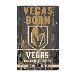 Vegas Golden Knights Sign 11x17 Wood Slogan Design