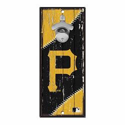 Pittsburgh Pirates Sign Wood 5x11 Bottle Opener