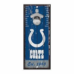 Indianapolis Colts Sign Wood 5x11 Bottle Opener