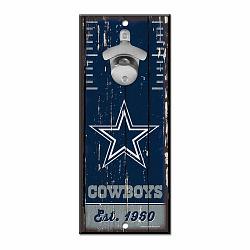 Dallas Cowboys Sign Wood 5x11 Bottle Opener