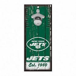 New York Jets Sign Wood 5x11 Bottle Opener