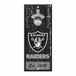 Las Vegas Raiders Sign Wood 5x11 Bottle Opener