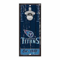 Tennessee Titans Sign Wood 5x11 Bottle Opener