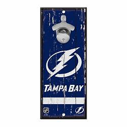 Tampa Bay Lightning Sign Wood 5x11 Bottle Opener