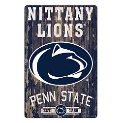 Penn State Nittany Lions Sign 11x17 Wood Slogan Design