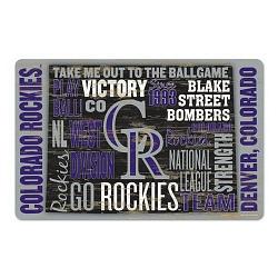 Colorado Rockies Sign 11x17 Wood Wordage Design