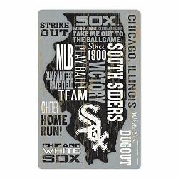 Chicago White Sox Sign 11x17 Wood Wordage Design