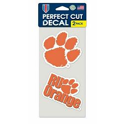 Clemson Tigers Set of 2 Die Cut Decals