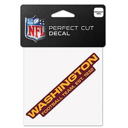 Washington Football Team Decal 4x4 Perfect Cut Color by Wincraft