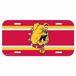 Ferris State Bulldogs License Plate Plastic